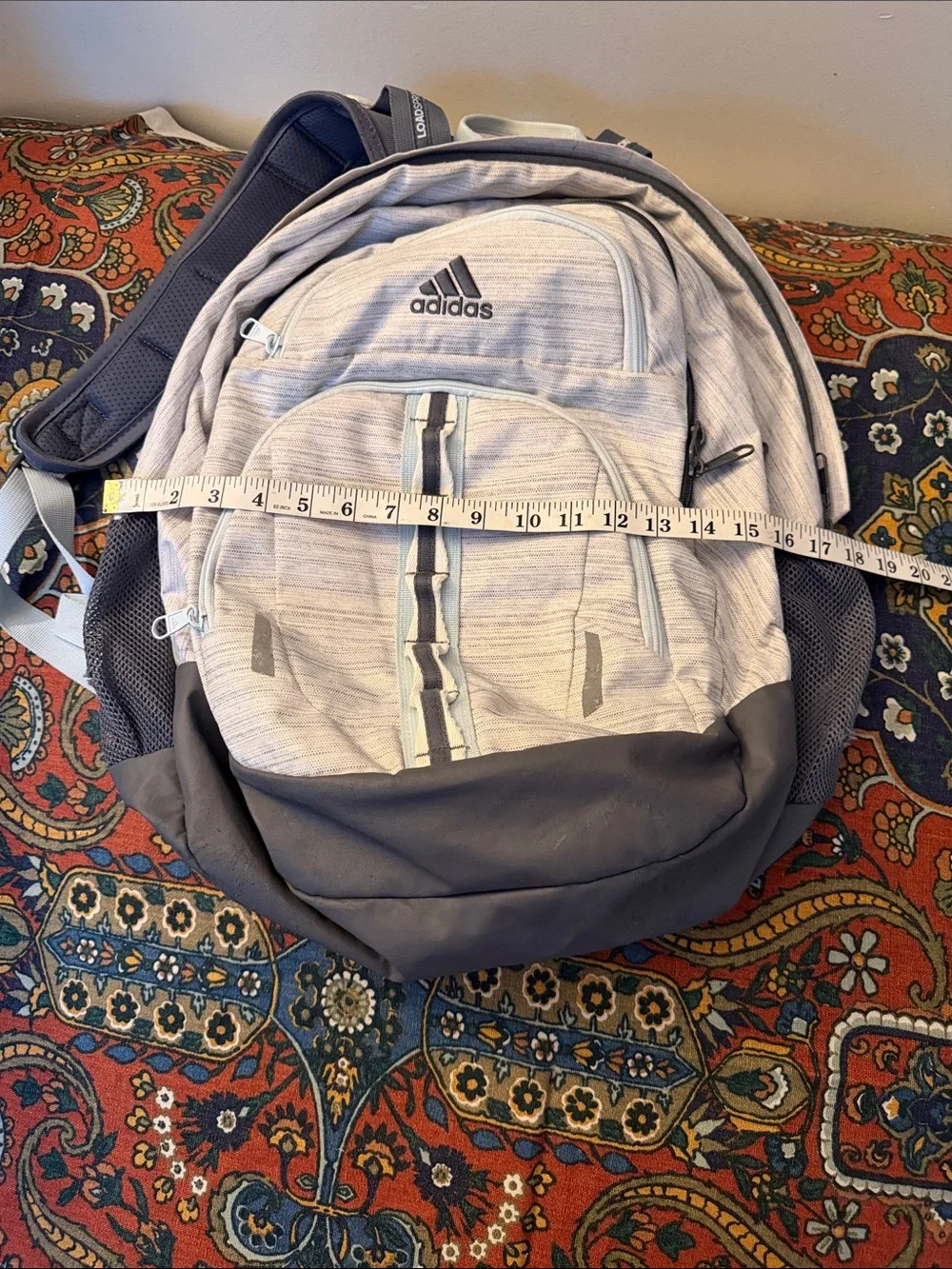adidas Light Gray and Dark Gray Everyday Backpack